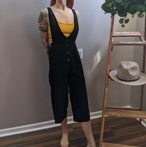 Black Button Up Jumpsuit